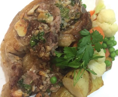 Garlic Lamb Loin Chops