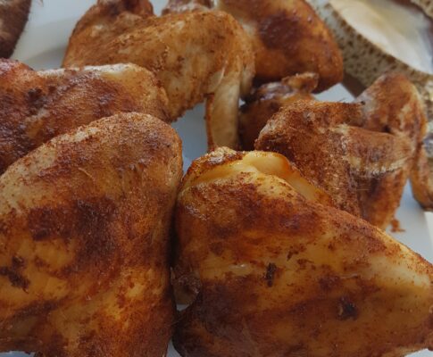 Paprika Chicken Wings with Buffalo Dipping Sauce